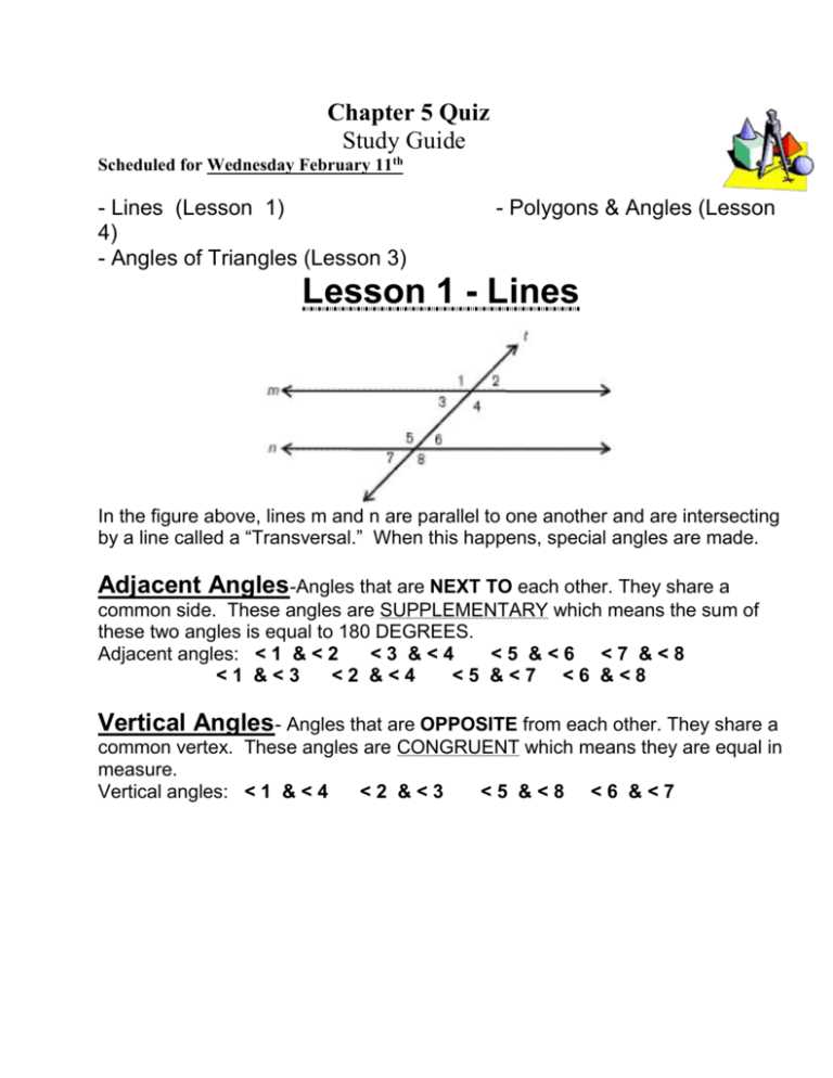finding missing angles transversal worksheet