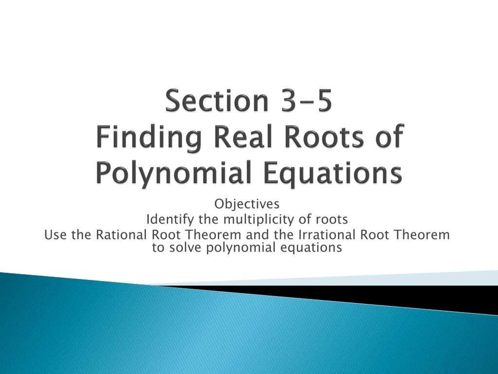 finding real roots of polynomials worksheet