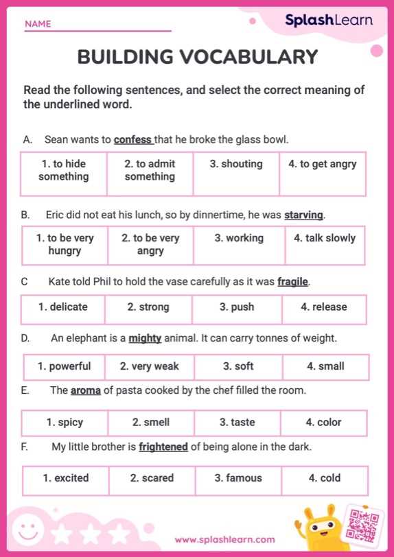 finding the meanings of words for esl adult students worksheets