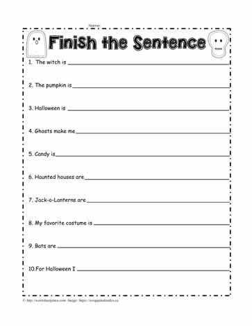 finish the sentence worksheet finish the sentence worksheet