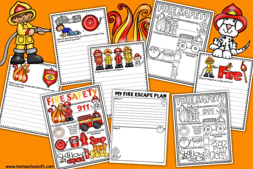 fire safety worksheets for preschoolers