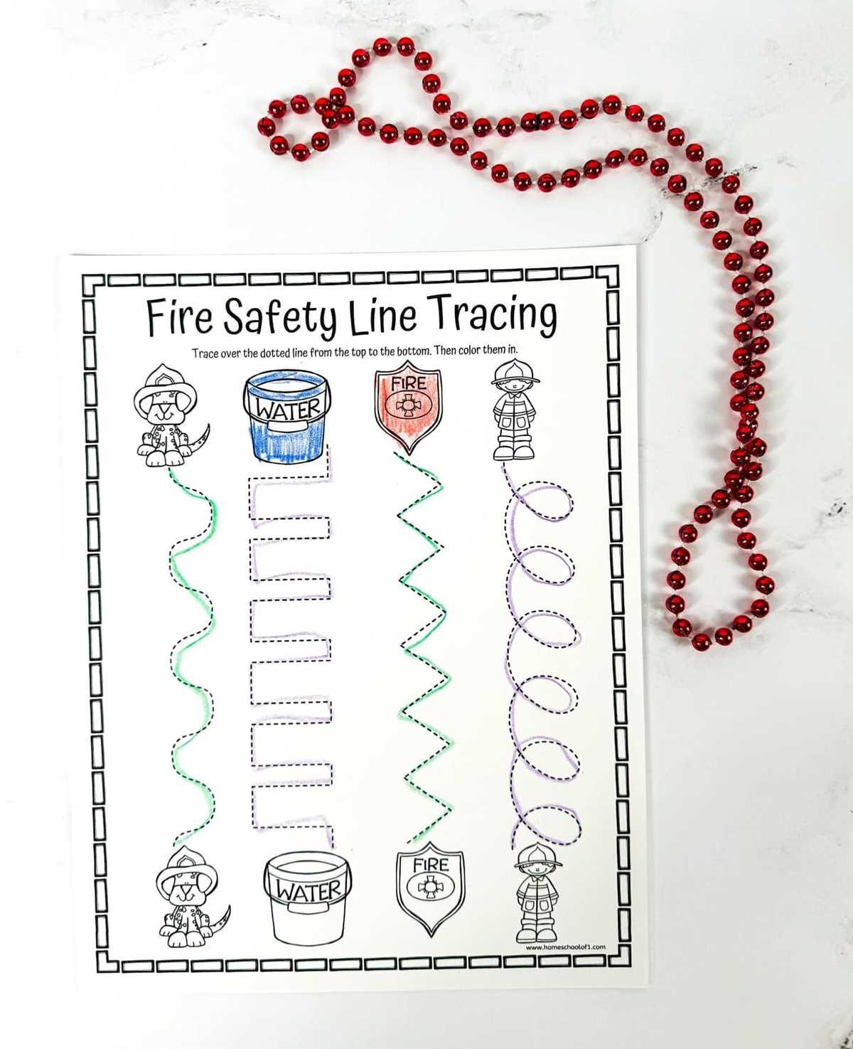 fire safety worksheets preschool