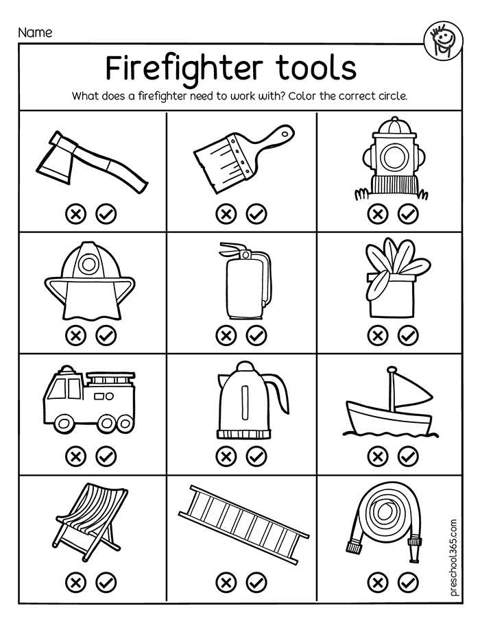 fire safety worksheets preschool