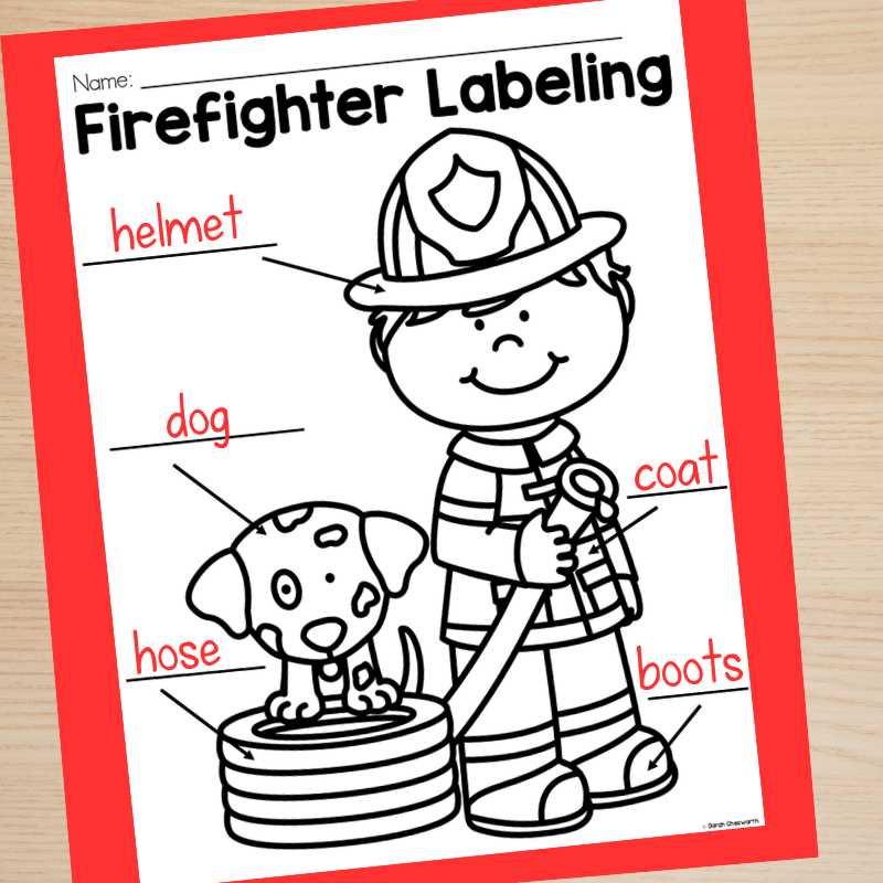 firefighter worksheet preschool