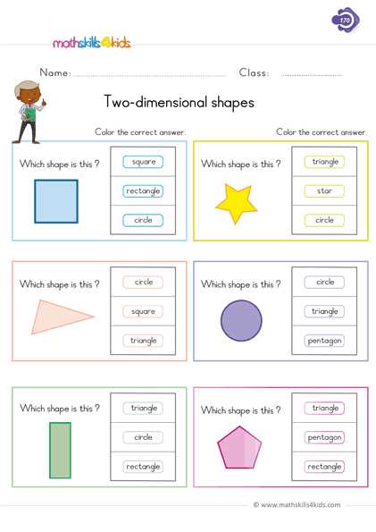 first grade shapes worksheet