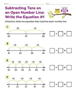 first grade subtraction worksheet