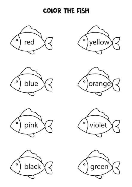 fish worksheets