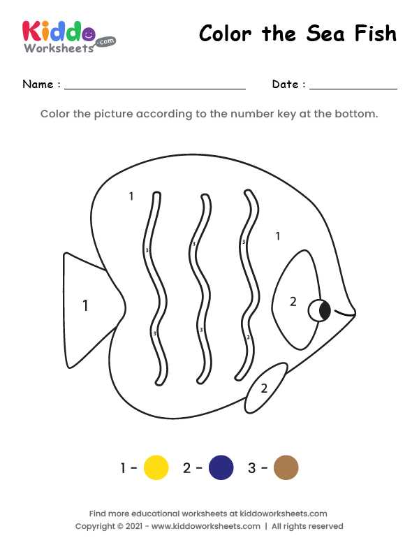 fish worksheets for preschoolers
