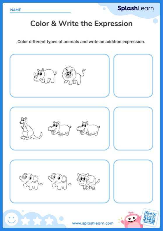 five frame worksheet