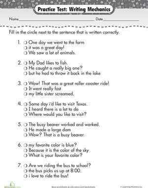 fix the grammar mistakes worksheet