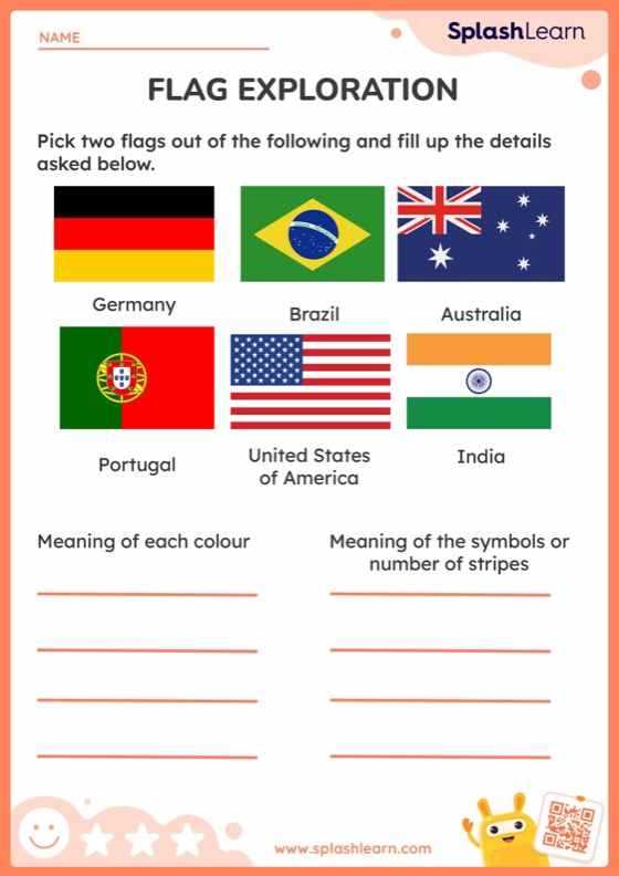 flags worksheet