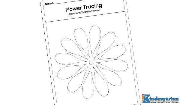 flower tracing worksheets