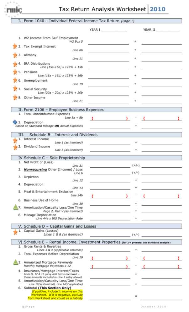 fnma self employed income worksheet
