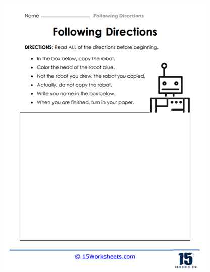 follow the directions worksheet follow the directions worksheet