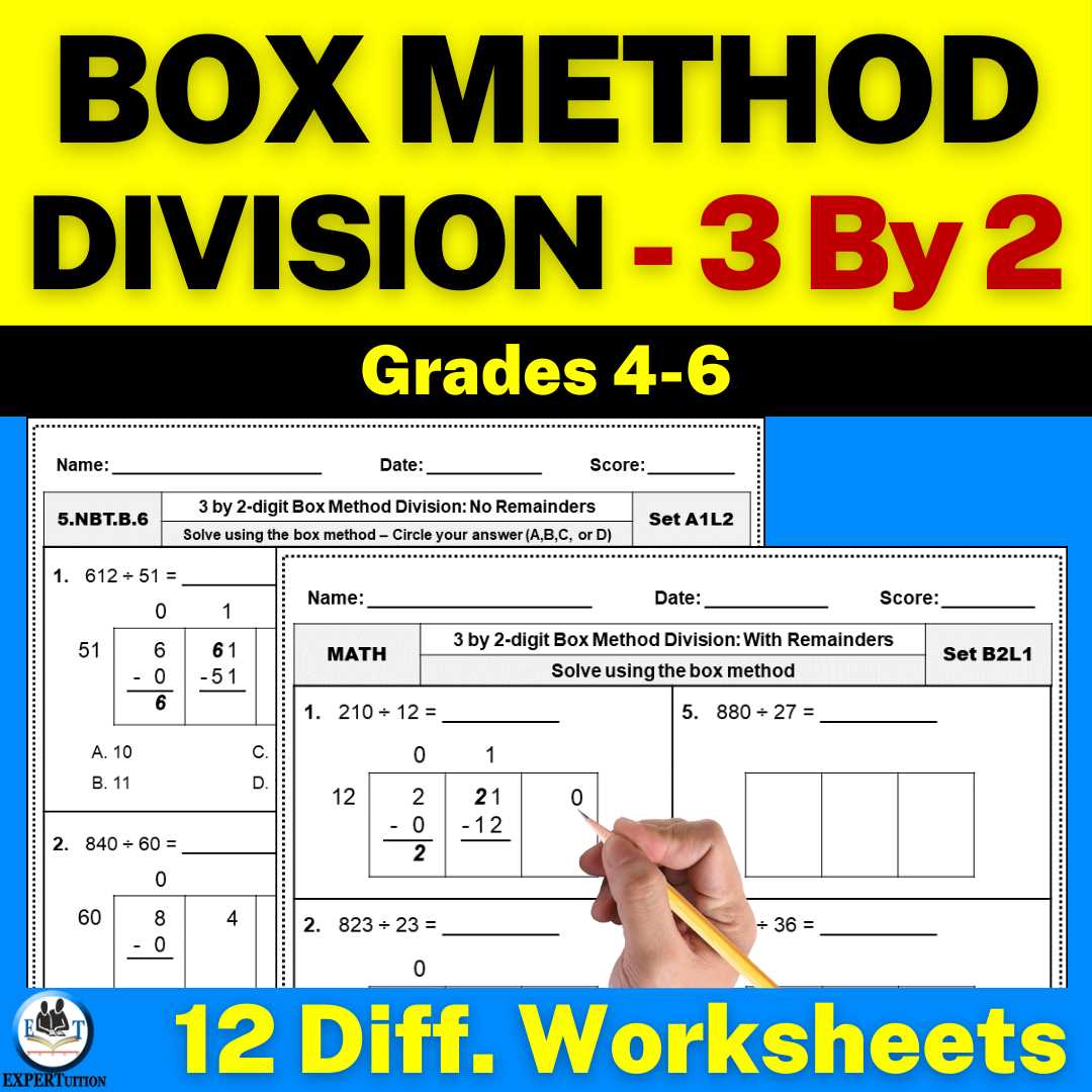 forgiving method division worksheets