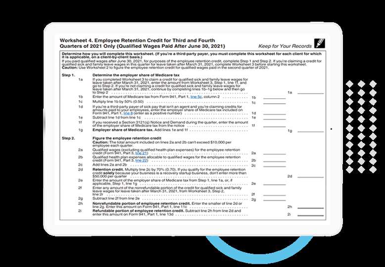 form 941 worksheet 4