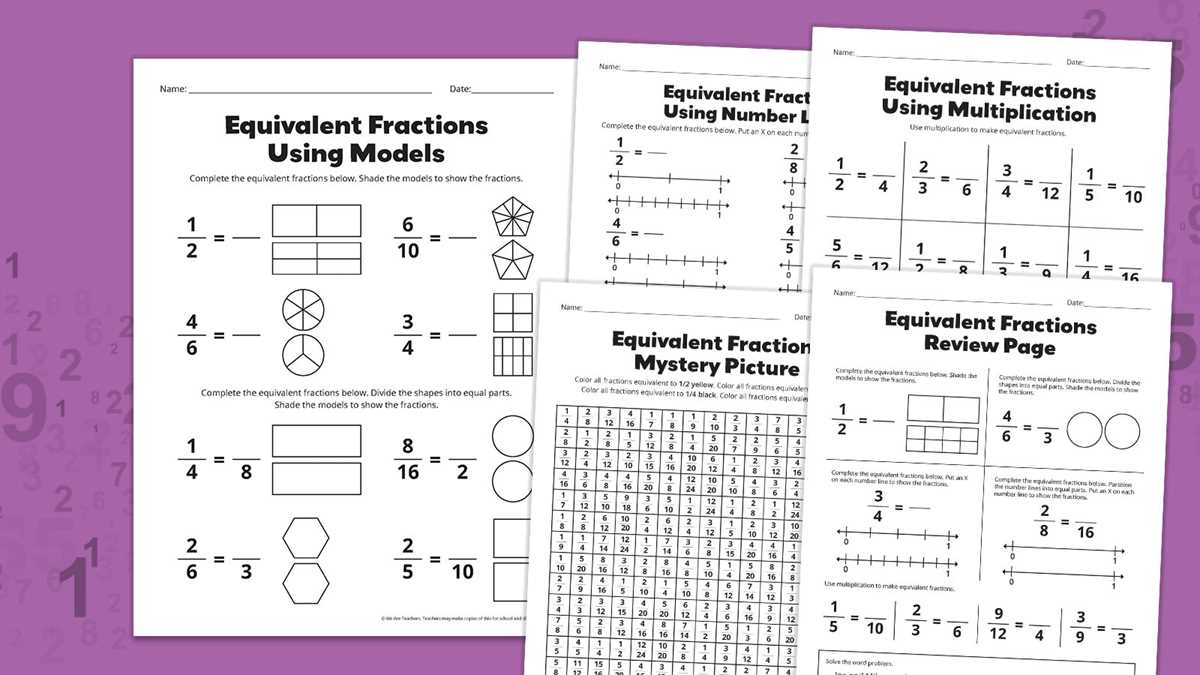fraction of a fraction worksheet