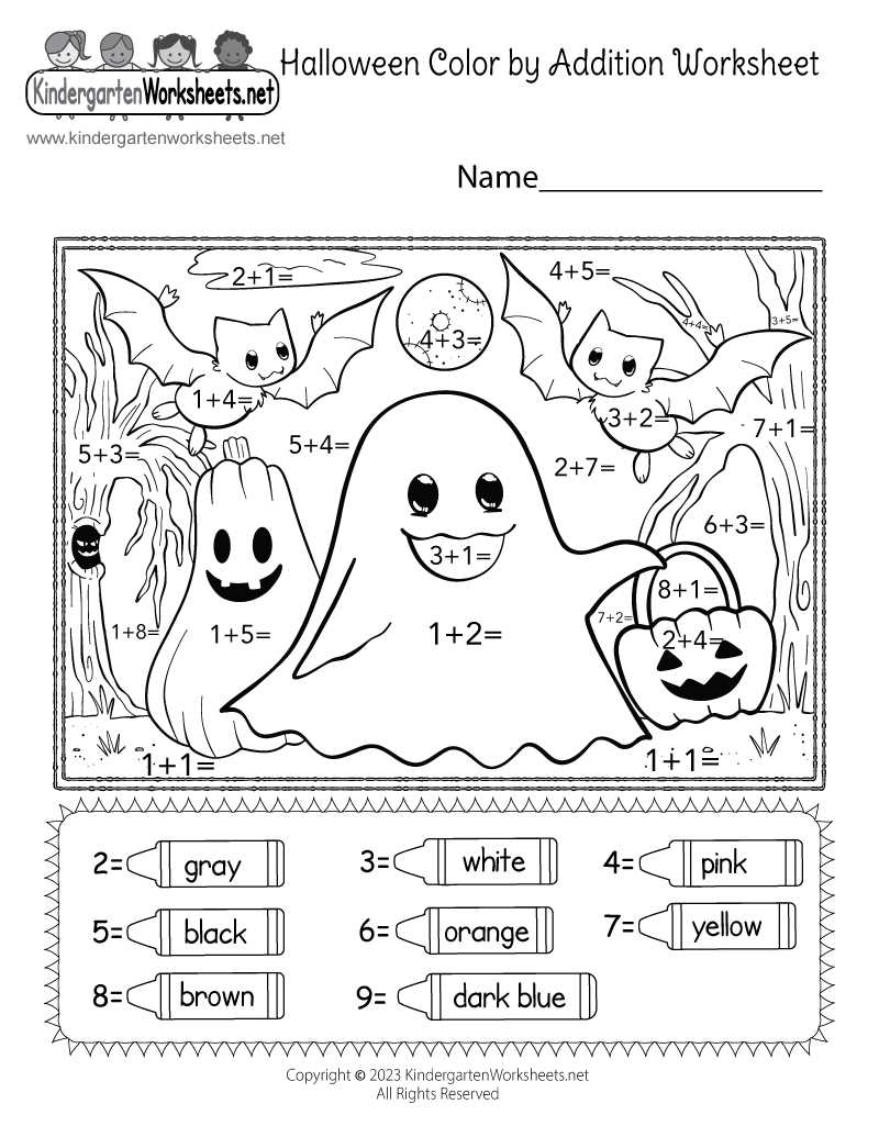 free addition coloring worksheets