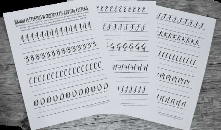 free calligraphy practice worksheets