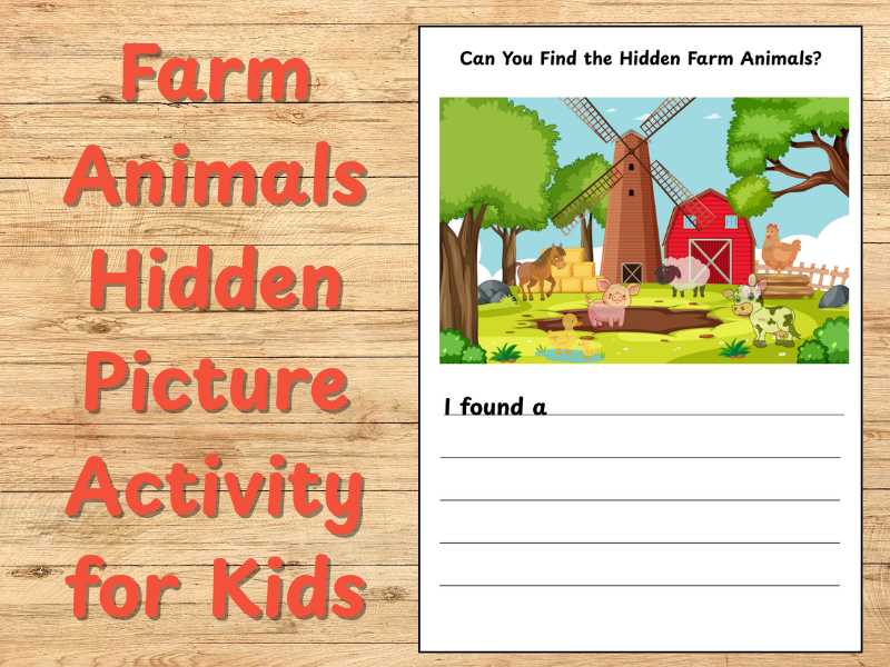 free hidden picture worksheets