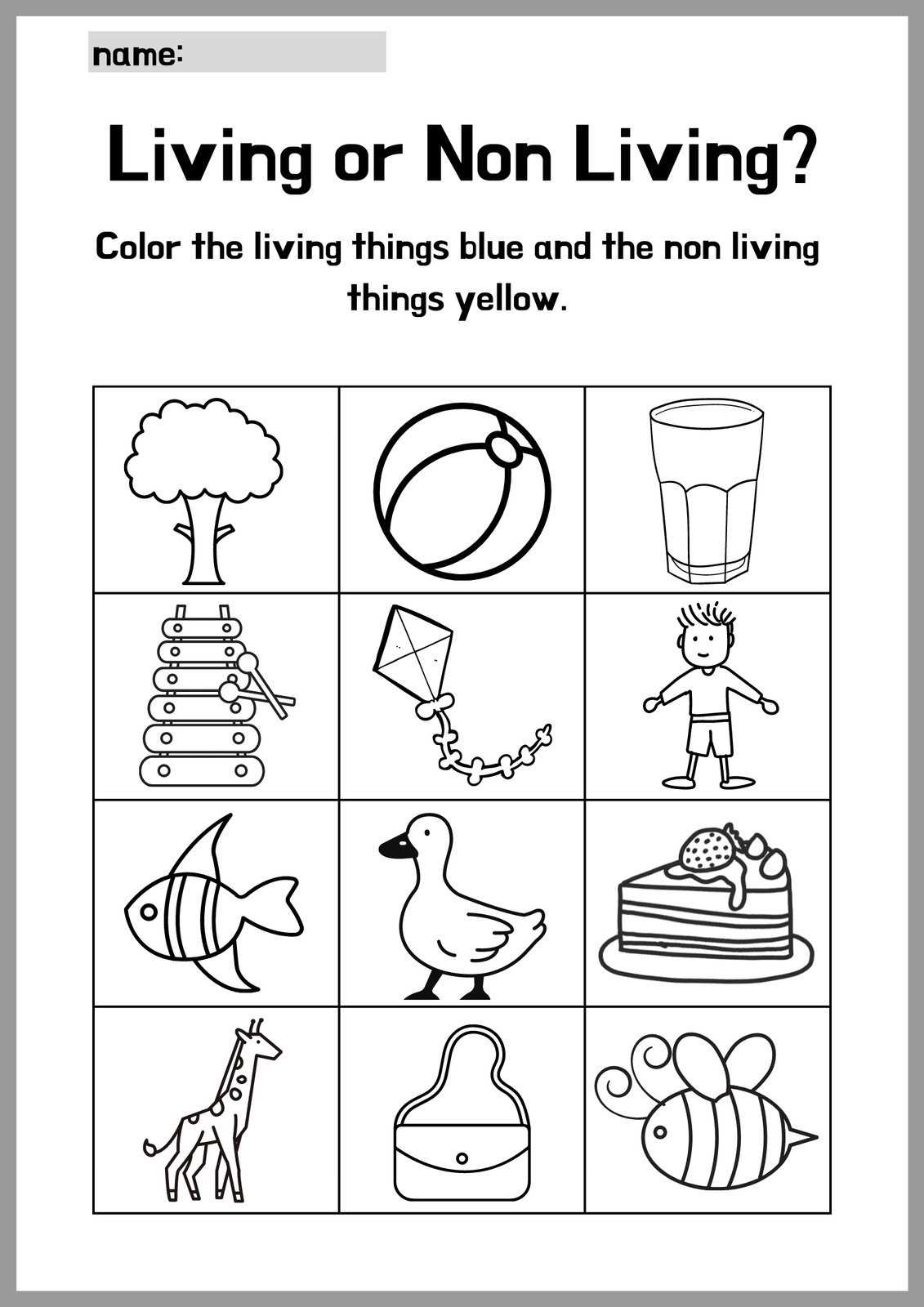 free kindergarten science worksheets