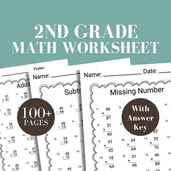 free math worksheets 2nd grade