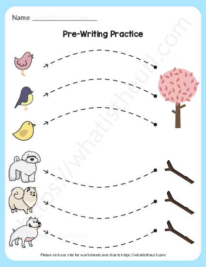 free pre writing worksheets