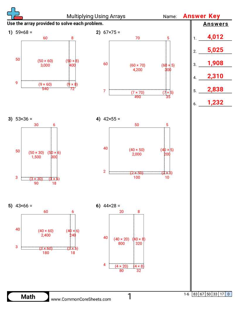 free printable arrays worksheets