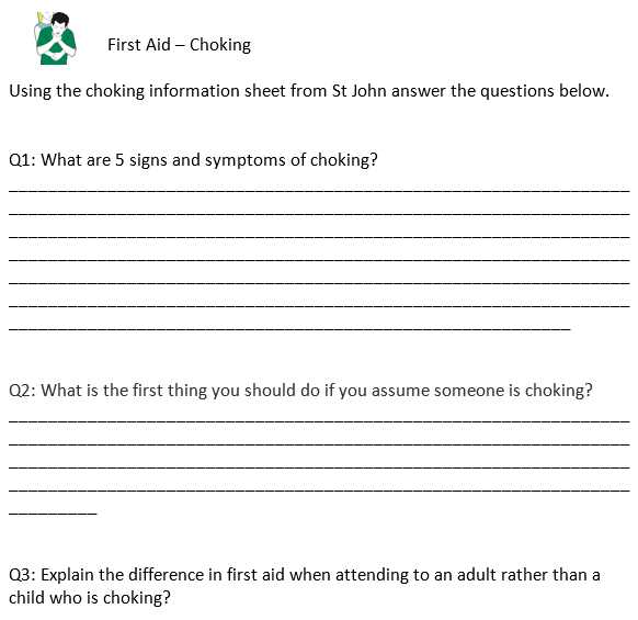 free printable first aid worksheets free printable first aid worksheets