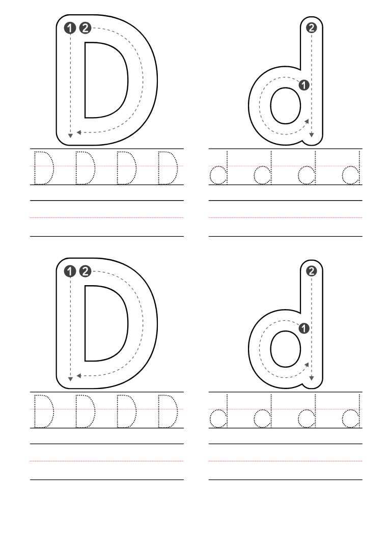 free printable letter d worksheets for preschool