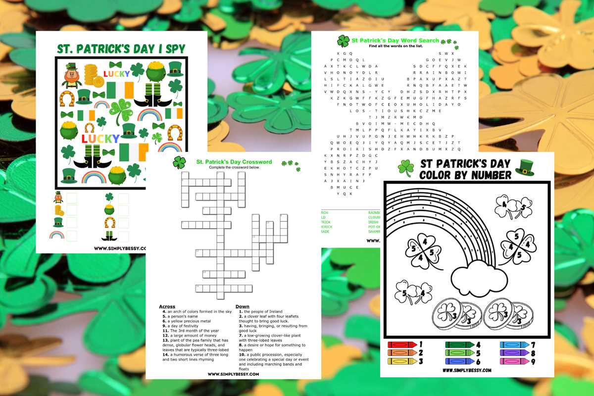 free printable st patricks day worksheets