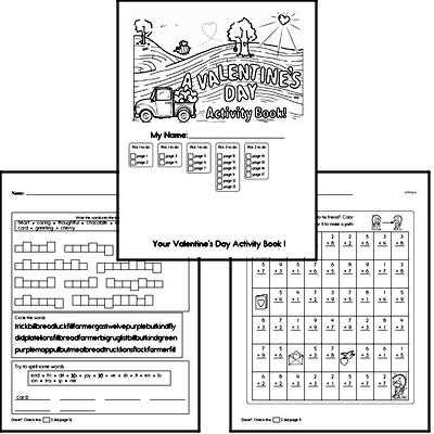 free printable valentines day worksheets