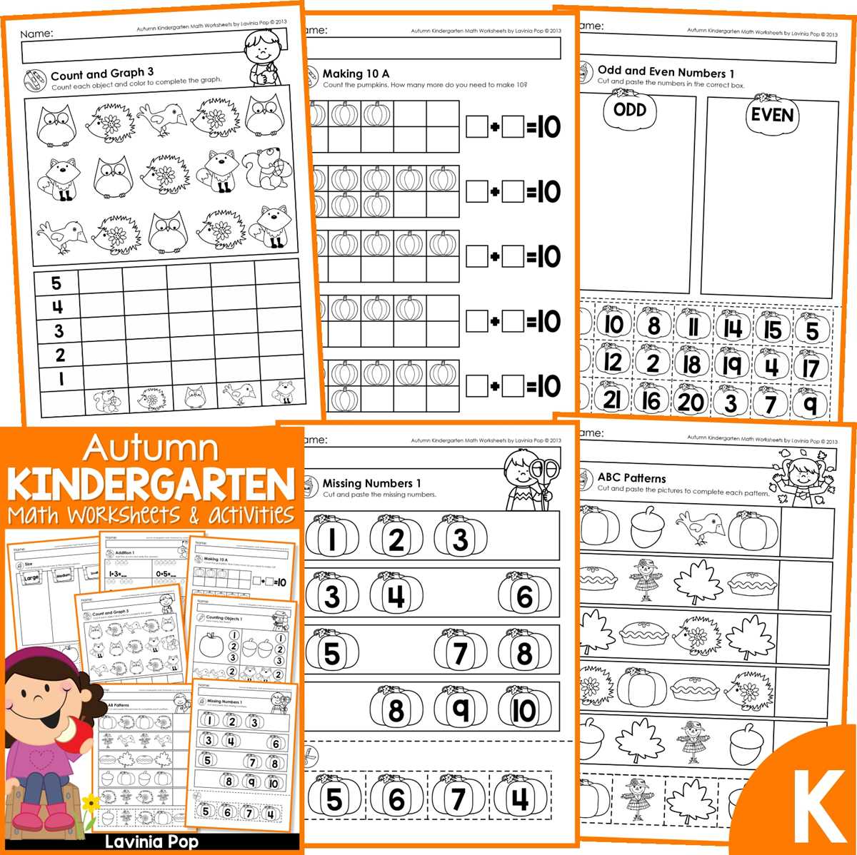 free printable worksheets for preschool math