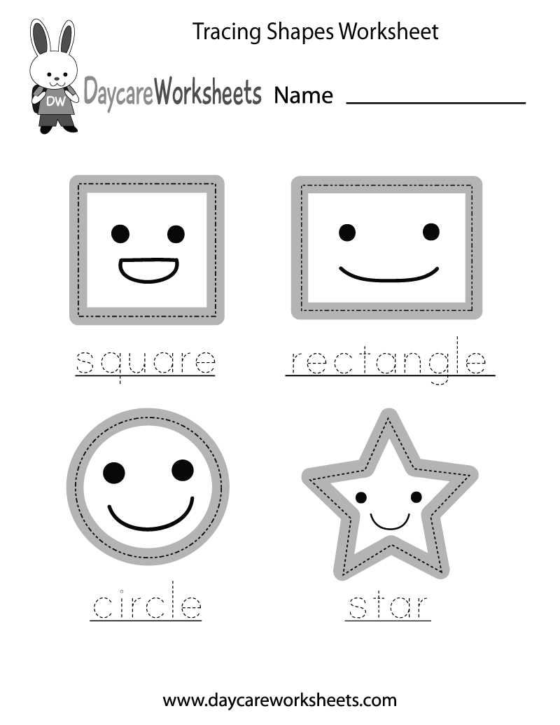 free printable worksheets for shapes