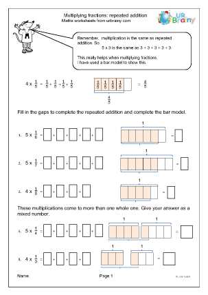 free repeated addition worksheets