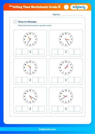free telling time worksheets grade 2