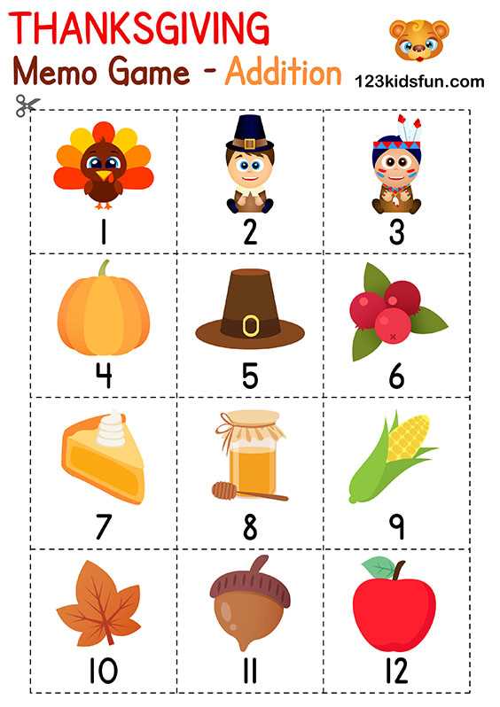 free thanksgiving printable worksheets