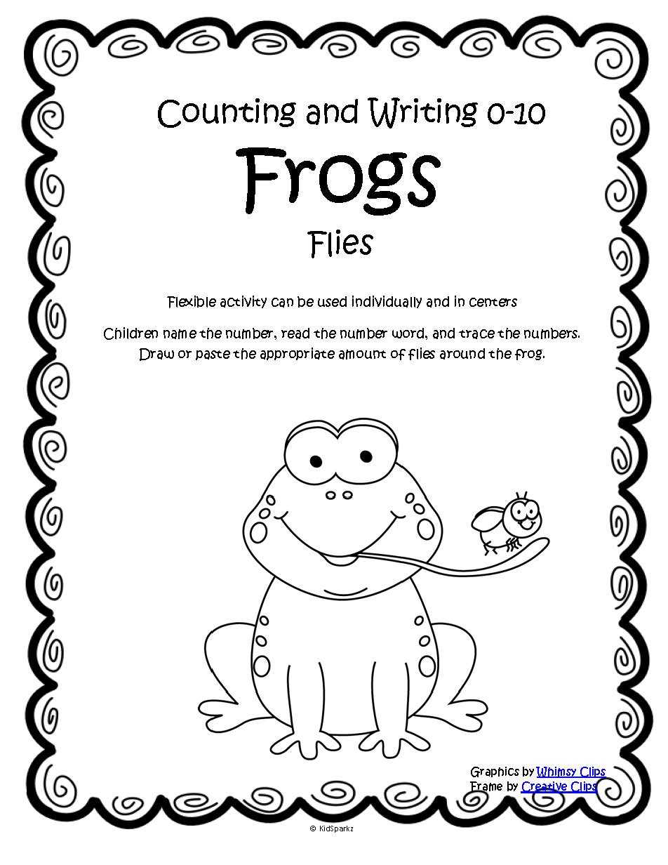 frog worksheets preschool