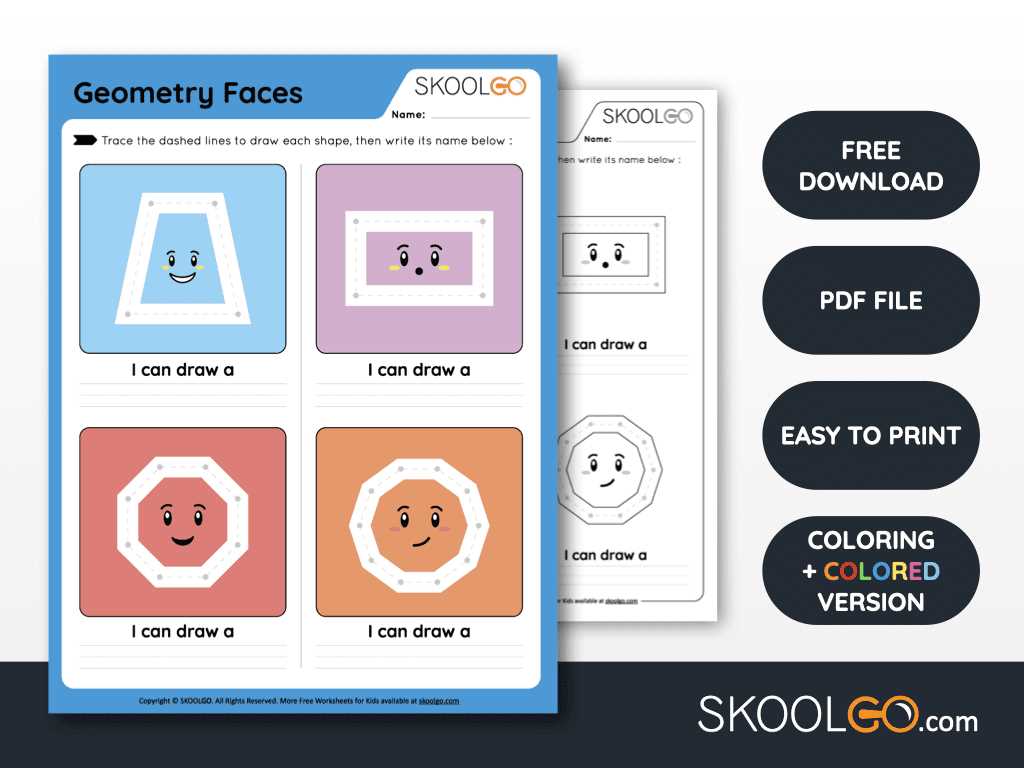 fun geometry worksheets