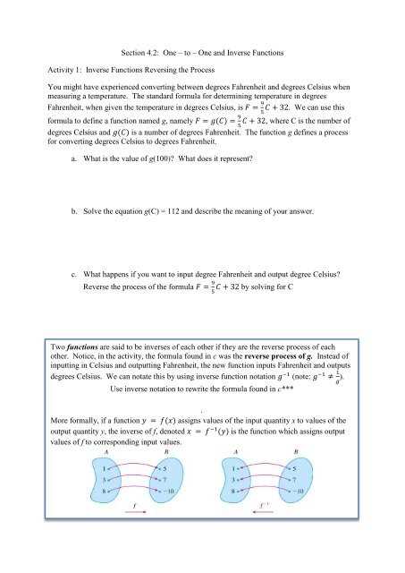 functions and inverse functions worksheet