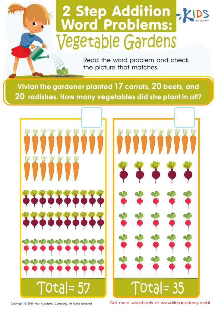 garden worksheet preschool