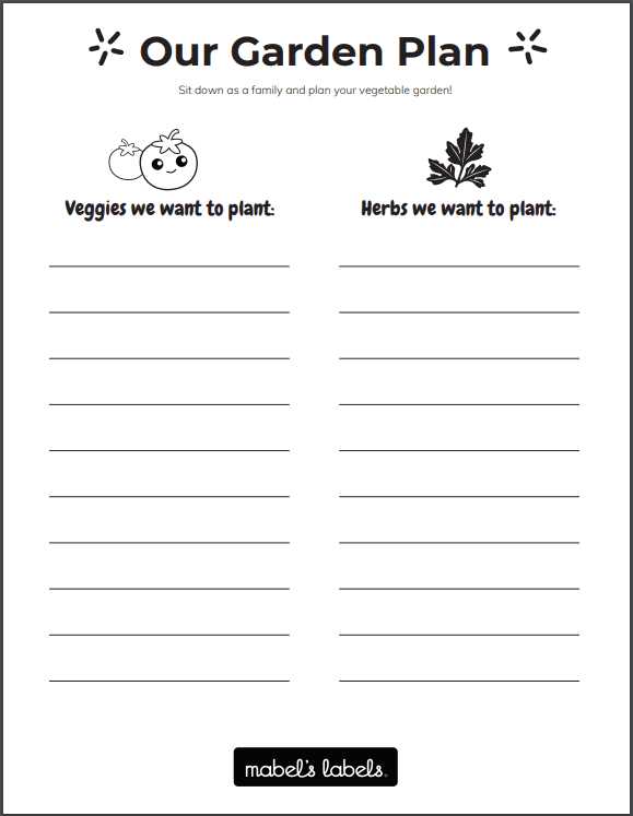 gardening worksheets
