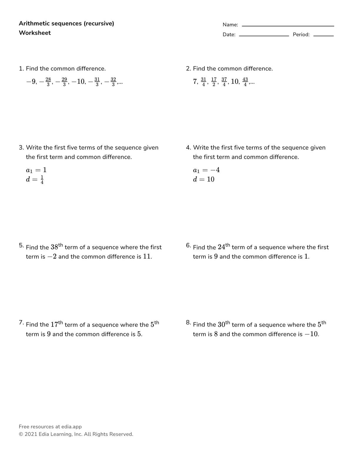 geometric series and sequences worksheet geometric series and sequences worksheet