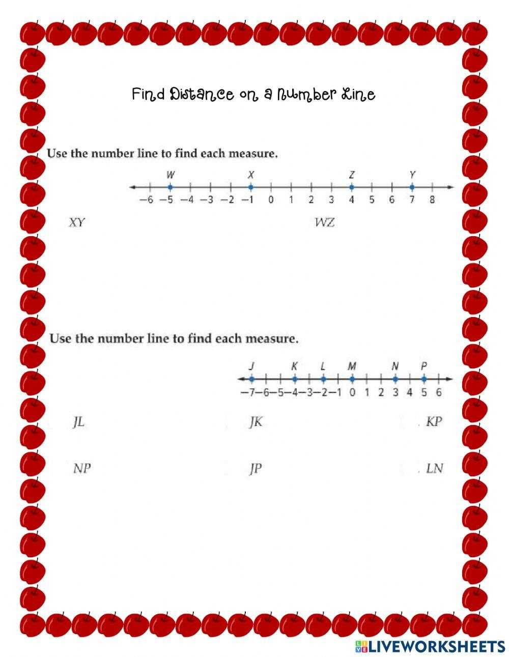 geometry measuring segments worksheet