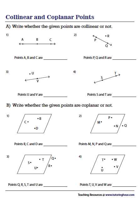 geometry point line plane worksheet