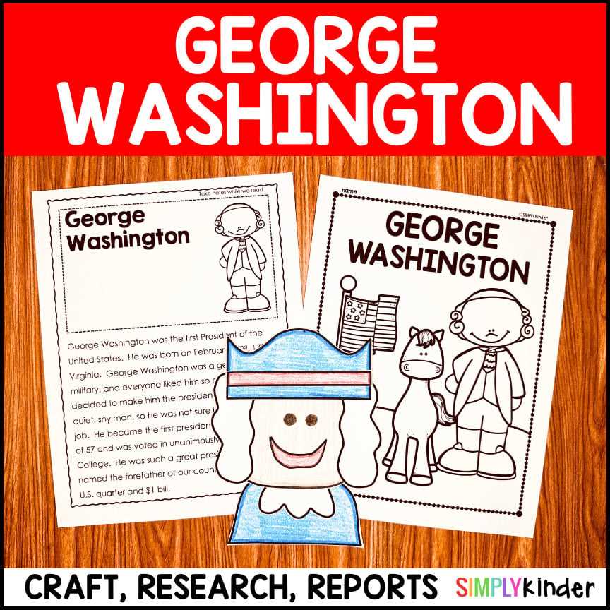 george washington worksheet kindergarten