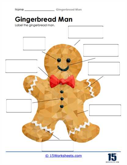 gingerbread man worksheets