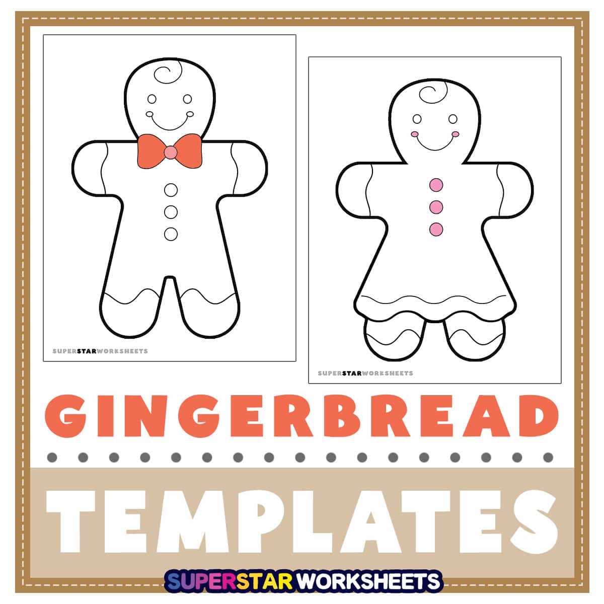 gingerbread man worksheets