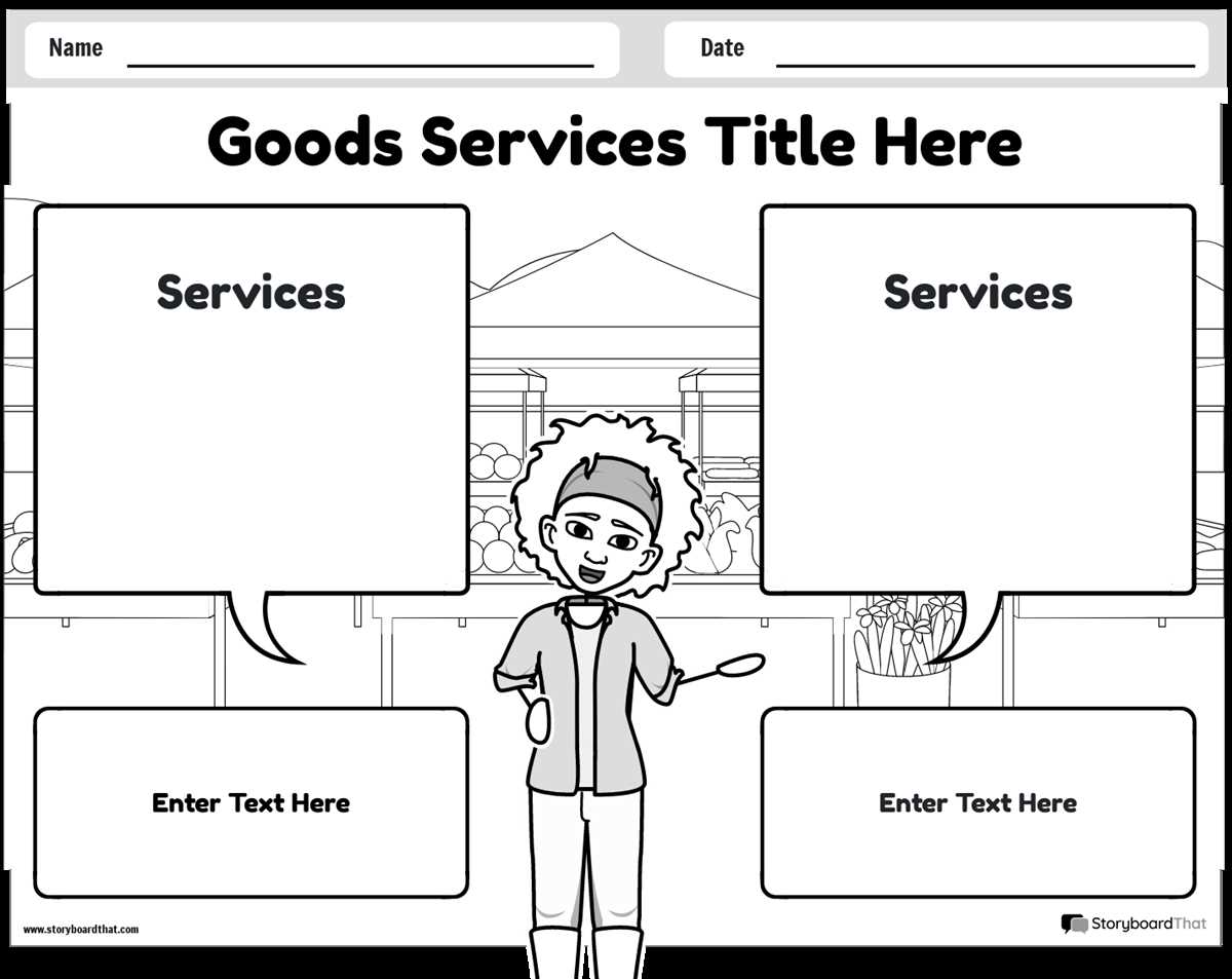 goods and services worksheets