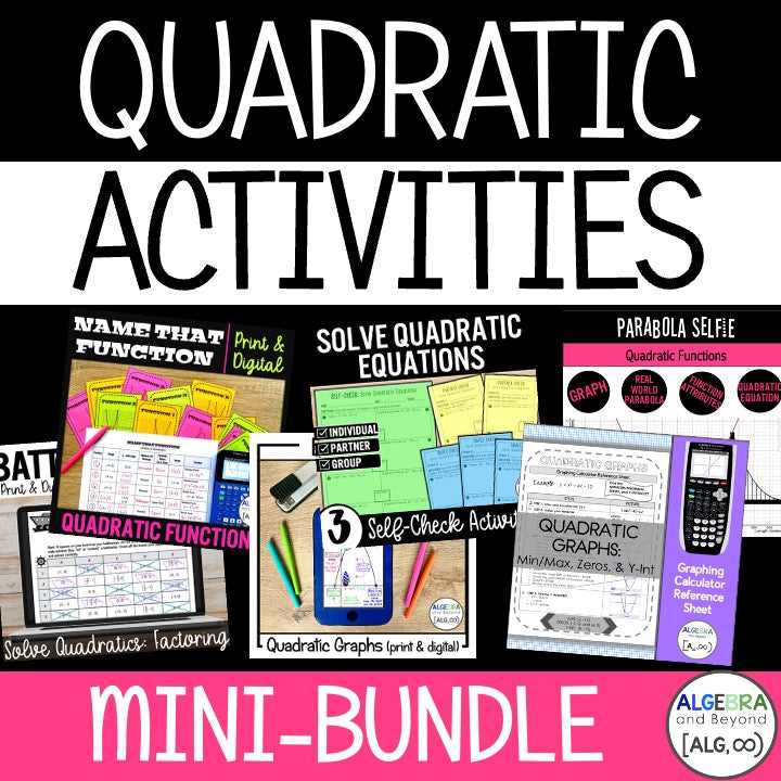 graphing quadratic review worksheet